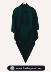 Single Layer Premium Khimar (Dark Green)
